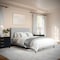 Martha Stewart Britta Full Upholstered Platform Bed w/Rounded Headboard, Piped Detailing/Cushioned Siderails, Gray TW-3WDB01B-F-GY-MS - alternate 2